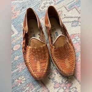 Vintage D’arte de Sofia Huarache Leather Flats